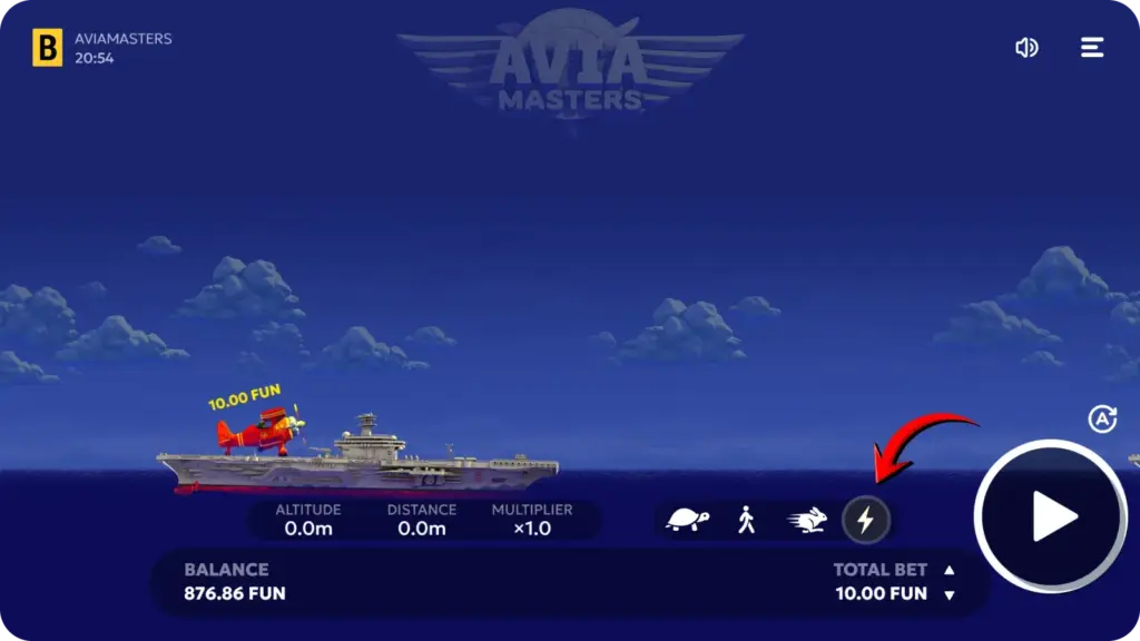 Autoplay mode and stop conditions settings in Aviamasters